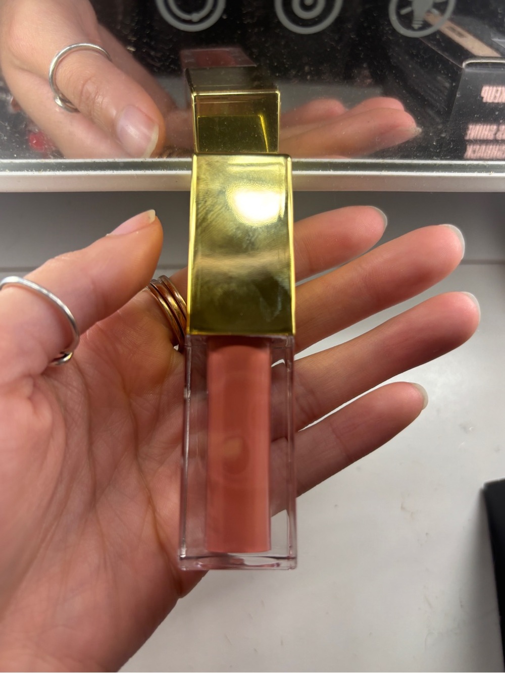 Kirby Kosmetics Gold-Trim Nude Liquid Blush